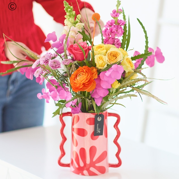 Bright  Day Flowers in a Vase