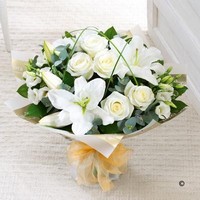 Wonderfully White Hand tied