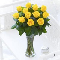 Yellow Elegant Vase