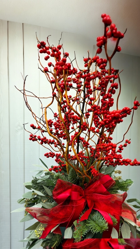 Elegant Winter Berry Arrangement