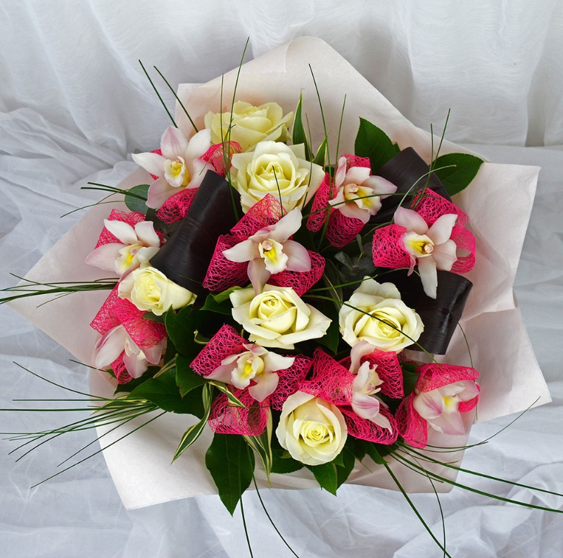 Luxury Rose and Orchid Bouquet