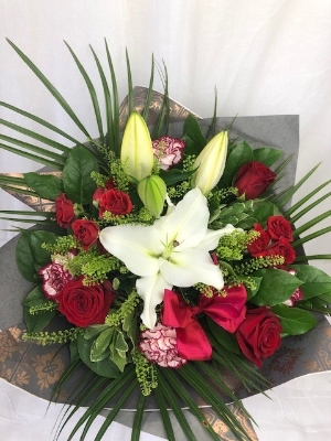 Scarlet Surprise Hand tied bouquet