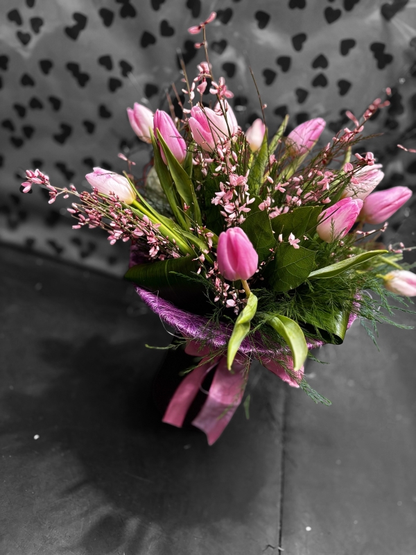 Spring Tulip Romance Vase