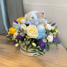 Baby Boy Cuddly Hat Box