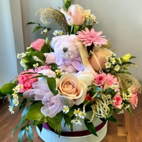Baby Girl Cuddly Hat Box