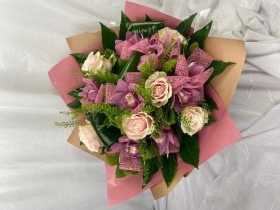 Luxury Pink Rose Orchid bouquet