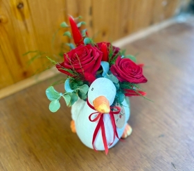 Quacker's About You! Romantic Duck Arrangement